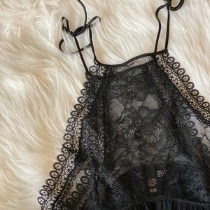 Black Lace Babydoll Set Victoria’s Secret